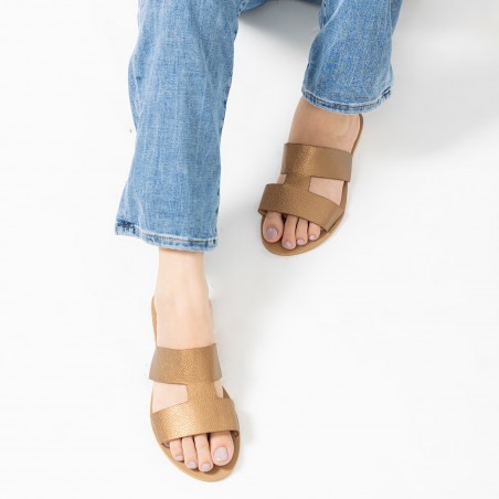 CROC I SLIDER - MATTE BRONZE